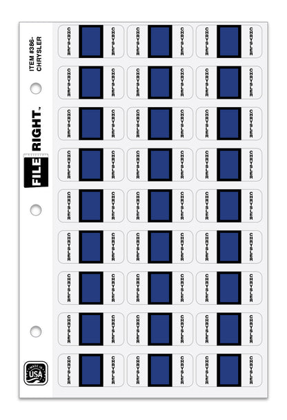 File Right Auto-Makes Labels - 270 Labels Per Set for Dealers