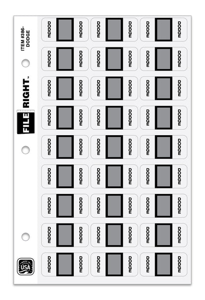 File Right Auto-Makes Labels - 270 Labels Per Set for Dealers