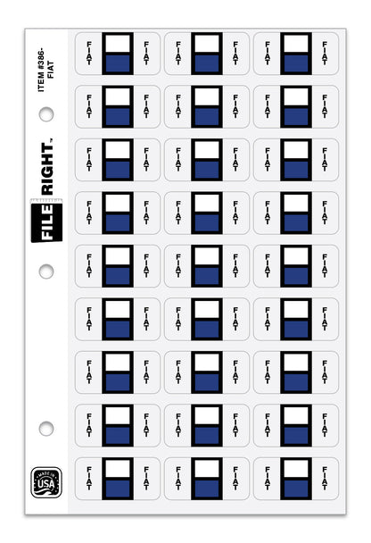 File Right Auto-Makes Labels - 270 Labels Per Set for Dealers