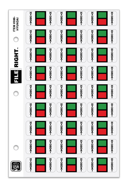 File Right Auto-Makes Labels - 270 Labels Per Set for Dealers