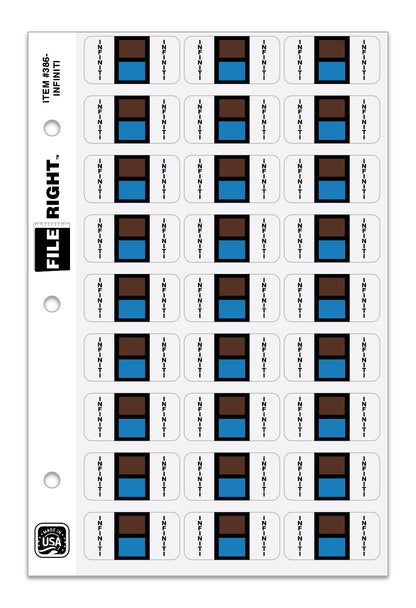 File Right Auto-Makes Labels - 270 Labels Per Set for Dealers