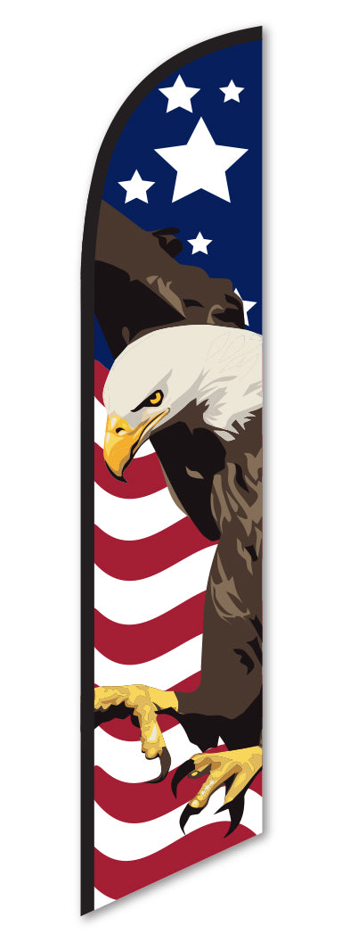 Swooper Banner - AMERICAN FLAG EAGLE