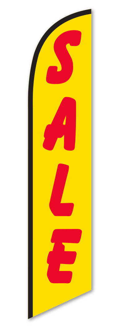 Swooper Banner - SALE (RED LETTER/YELLOW BACKGROUND)