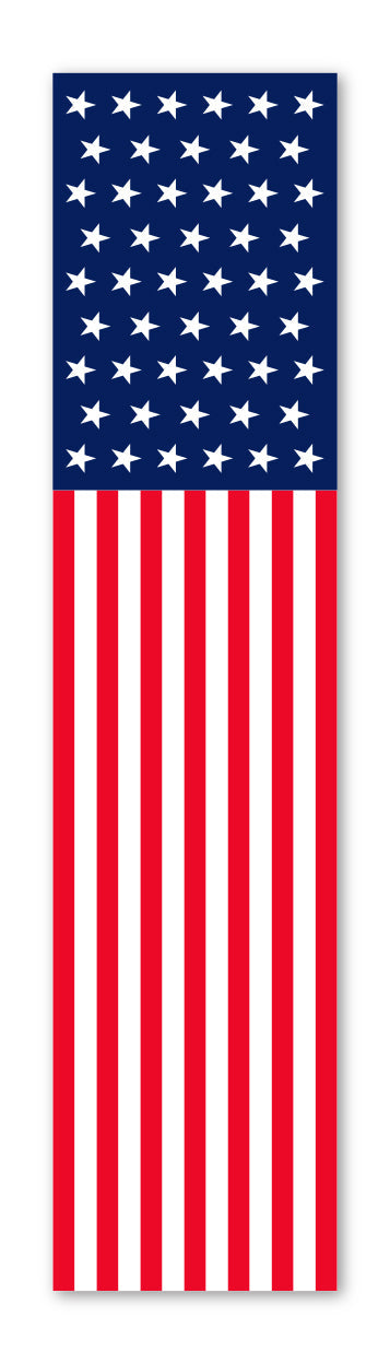 Flat Top Swooper Banner - PATRIOTIC US FLAG