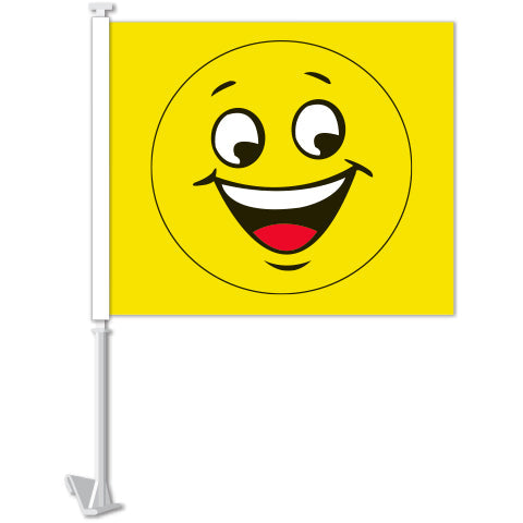 Standard Clip-On Flag - Smiley Face