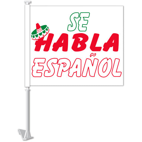 Standard Clip-On Flag - Se Habla Espanol
