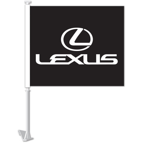 Manufacturer Clip-On Flag - Lexus Black