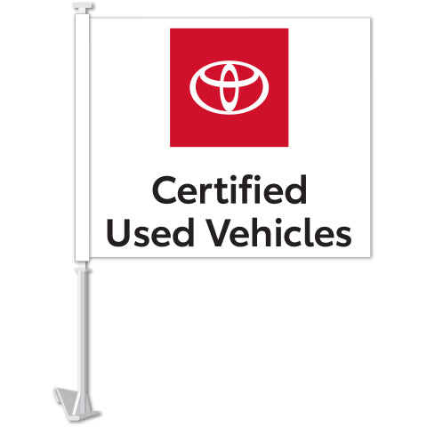 Manufacturer Clip-On Flag - Toyota Certified Used Vehicles 