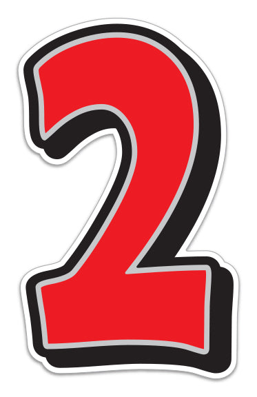 Giant Magnetic Numbers - 10" x 16" Car Windshield Pricing