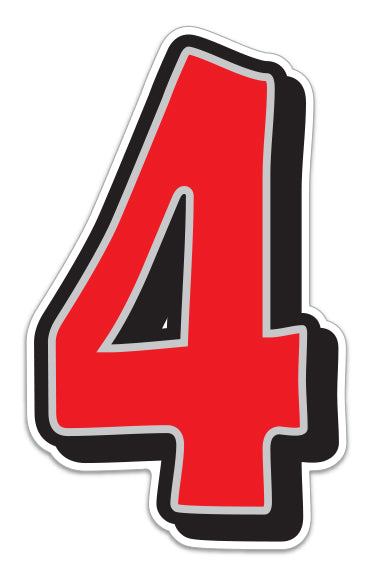 Giant Magnetic Numbers - 10" x 16" Car Windshield Pricing