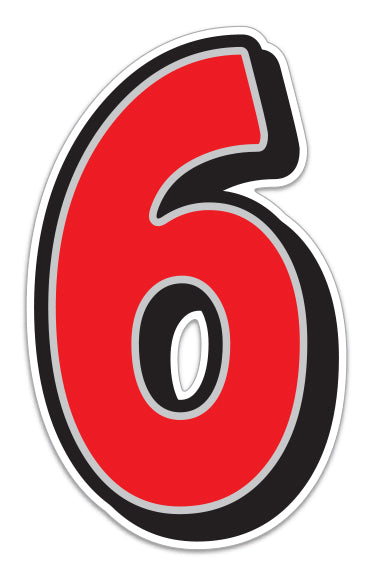 Giant Magnetic Numbers - 10" x 16" Car Windshield Pricing