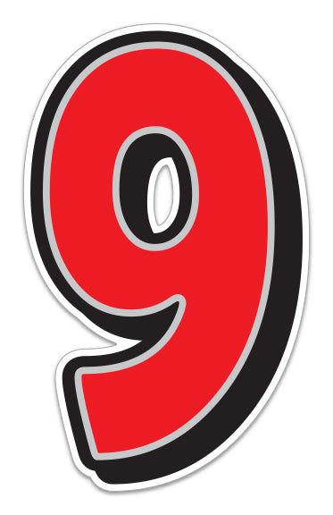 Giant Magnetic Numbers - 10" x 16" Car Windshield Pricing