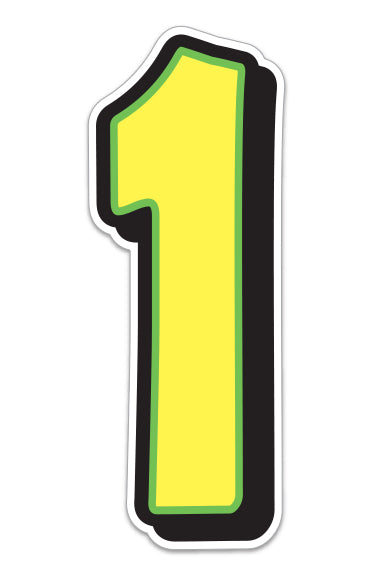 Giant Magnetic Numbers - 10" x 16" Car Windshield Pricing