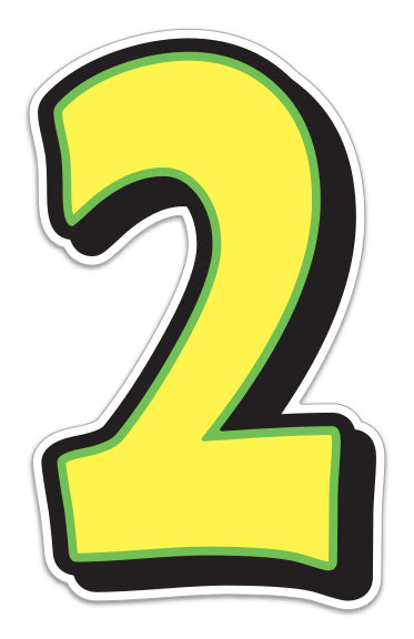 Giant Magnetic Numbers - 10" x 16" Car Windshield Pricing