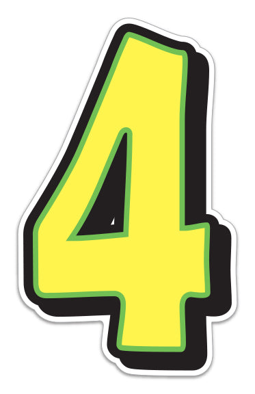 Giant Magnetic Numbers - 10" x 16" Car Windshield Pricing