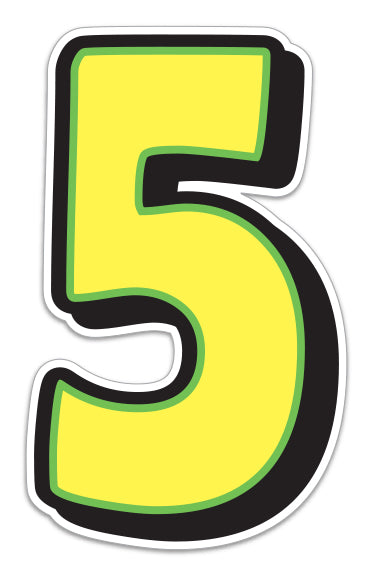 Giant Magnetic Numbers - 10" x 16" Car Windshield Pricing