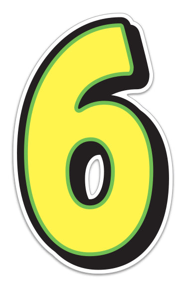 Giant Magnetic Numbers - 10" x 16" Car Windshield Pricing