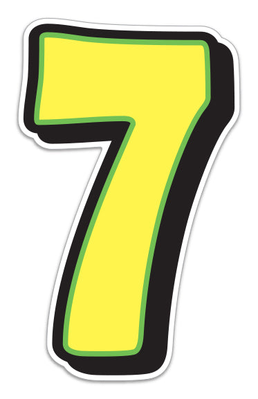 Giant Magnetic Numbers - 10" x 16" Car Windshield Pricing