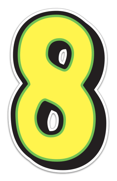 Giant Magnetic Numbers - 10" x 16" Car Windshield Pricing