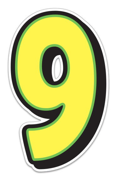 Giant Magnetic Numbers - 10" x 16" Car Windshield Pricing