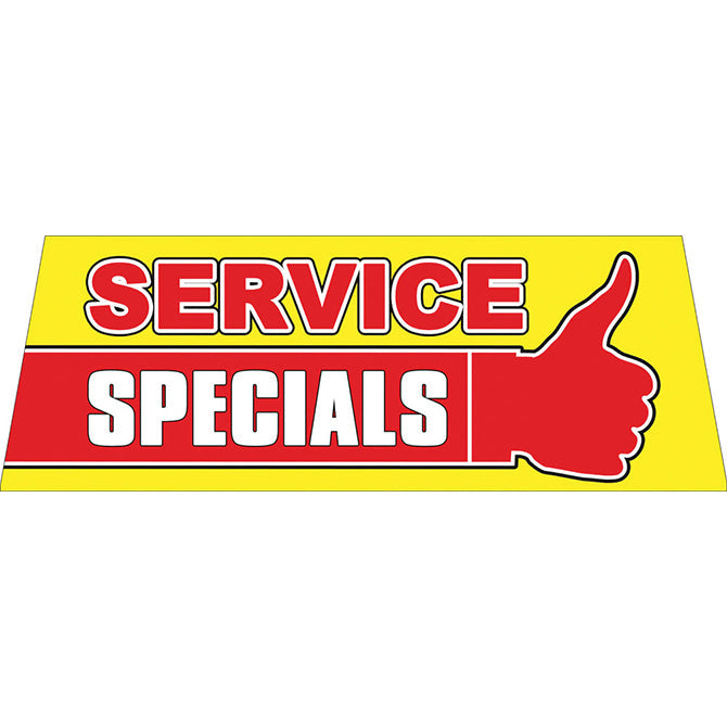 Windshield Banner - Service Specials 