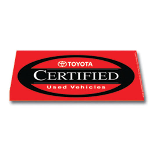 Windshield Banner - Toyota Certified