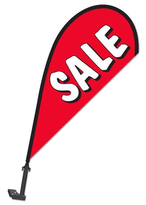 Clip on Paddle Flag - SALE RED