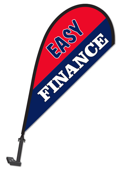 Clip on Paddle Flag - EASY FINANCE
