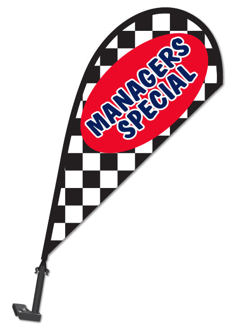 Clip on Paddle Flag - MANAGERS SPECIAL