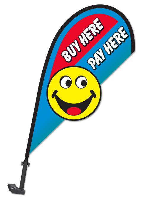 3D Clip on Paddle Flag - Buy Here/Pay Here