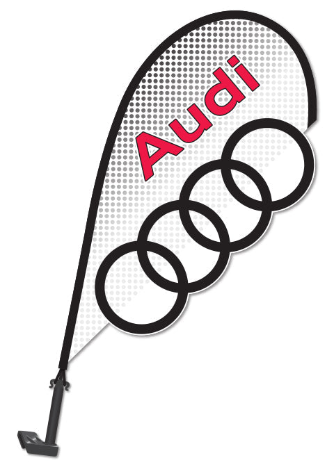 3D Clip on Paddle Flag - Audi 