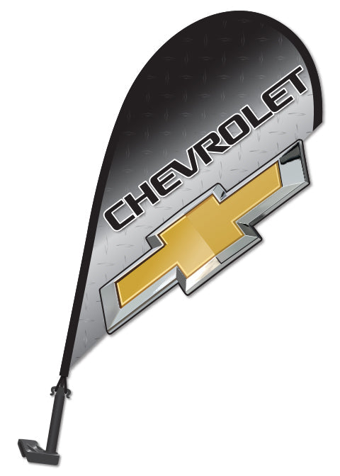 3D Clip on Paddle Flag - Chevrolet