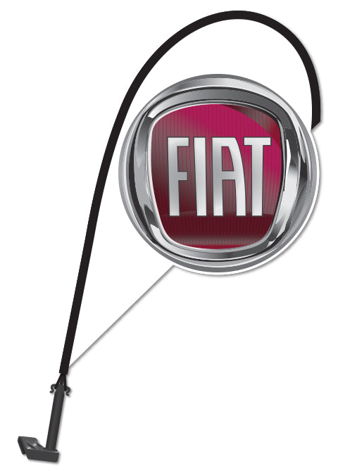 3D Clip on Paddle Flag - Fiat