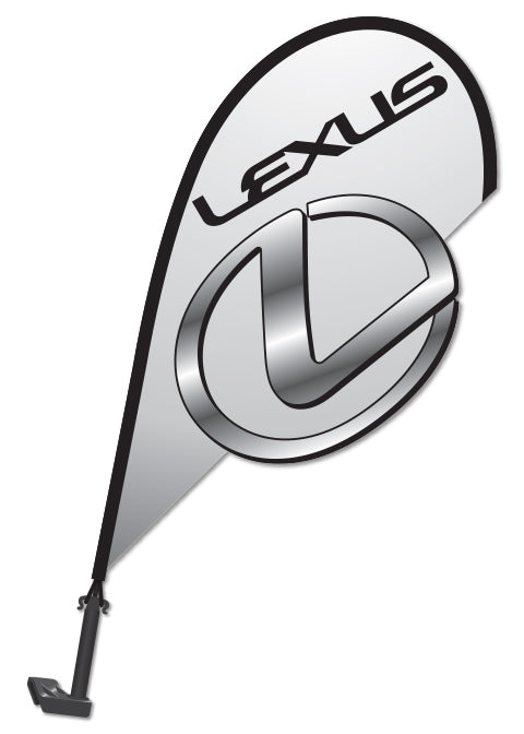 3D Clip on Paddle Flag - Lexus 