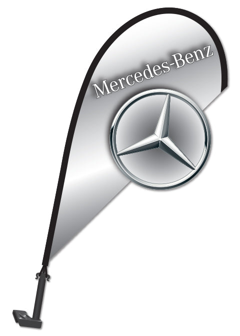 3D Clip on Paddle Flag - Mercedes-Benz