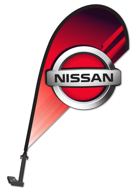 3D Clip on Paddle Flag - Nissan