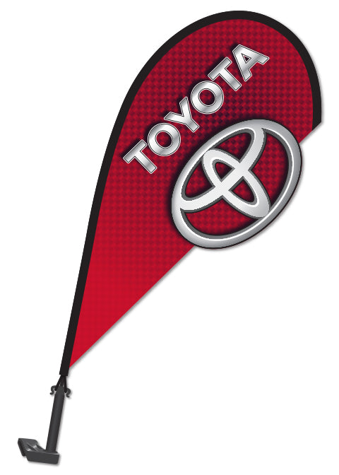 3D Clip on Paddle Flag - Toyota