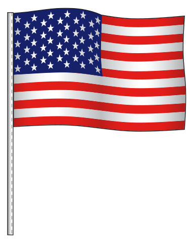 Antenna Flag - Supreme Cloth - American Flag