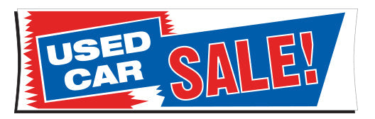 Banner - 3' X 10' - Used Car Sale! 