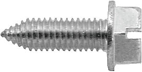 License Plate Screw Slotted Hex Washer Head-Metric-6mm X 20mm 