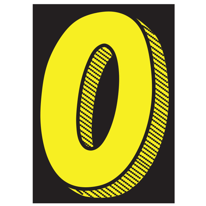7-1/2" Yellow & Black