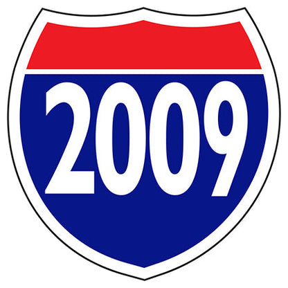 Interstate Shields Year Sticker