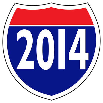 Interstate Shields Year Sticker