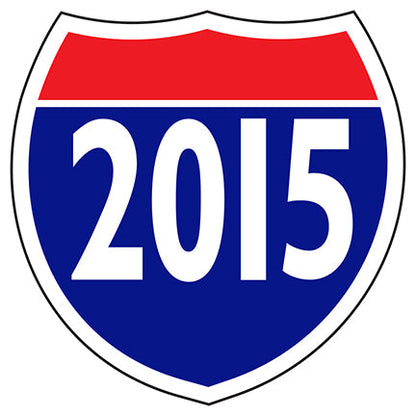 Interstate Shields Year Sticker