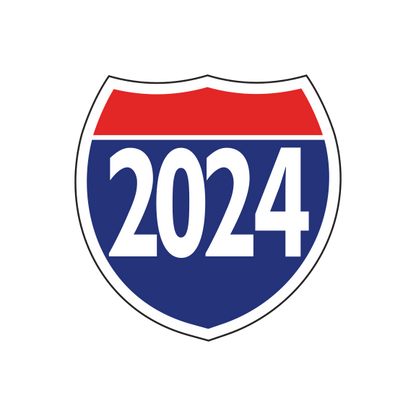 Interstate Shields Year Sticker