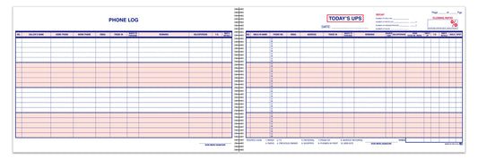 UPS Log Book - 50 Sheets - 11" x 17" 
