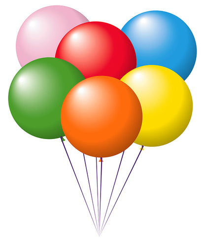 Crystal Latex Balloons - 17" to 72" Sizes for Dealership Promotions