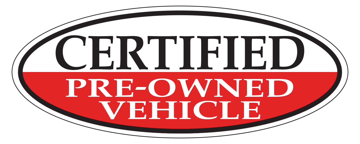 Window Sticker, Oval, Certified Pre Owned Vehicle