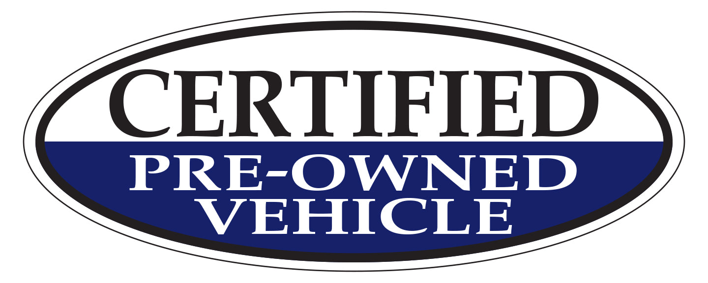 Window Sticker, Oval, Certified Pre Owned Vehicle