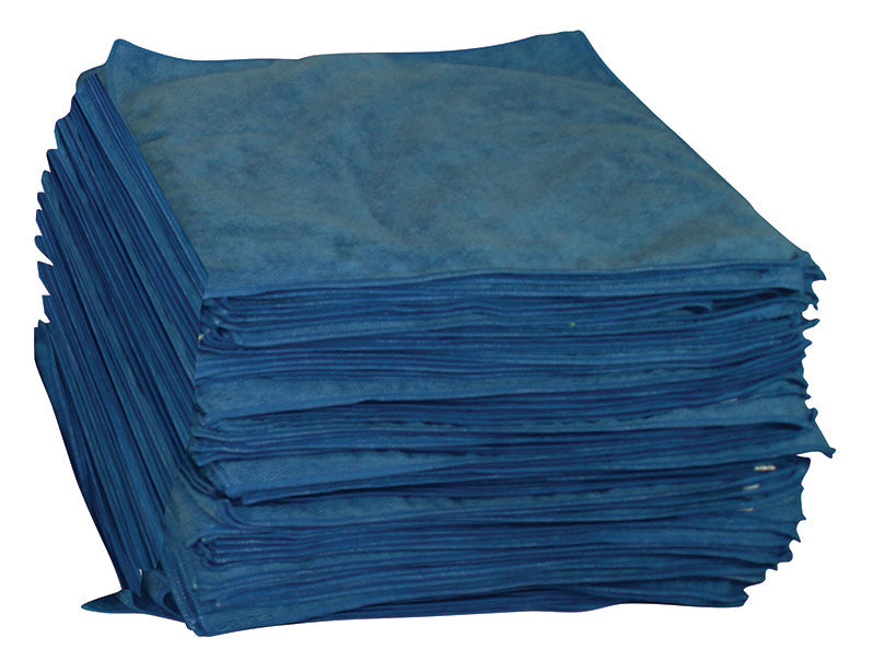 Plush Blue Microfiber Detailing Towel - Approx. 15" x 25"